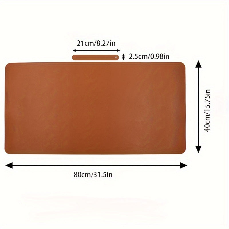 Large PU Leather Desk Pad Blotter Waterproof Non-Slip Extended Mouse Pad Laptop Desk Mat