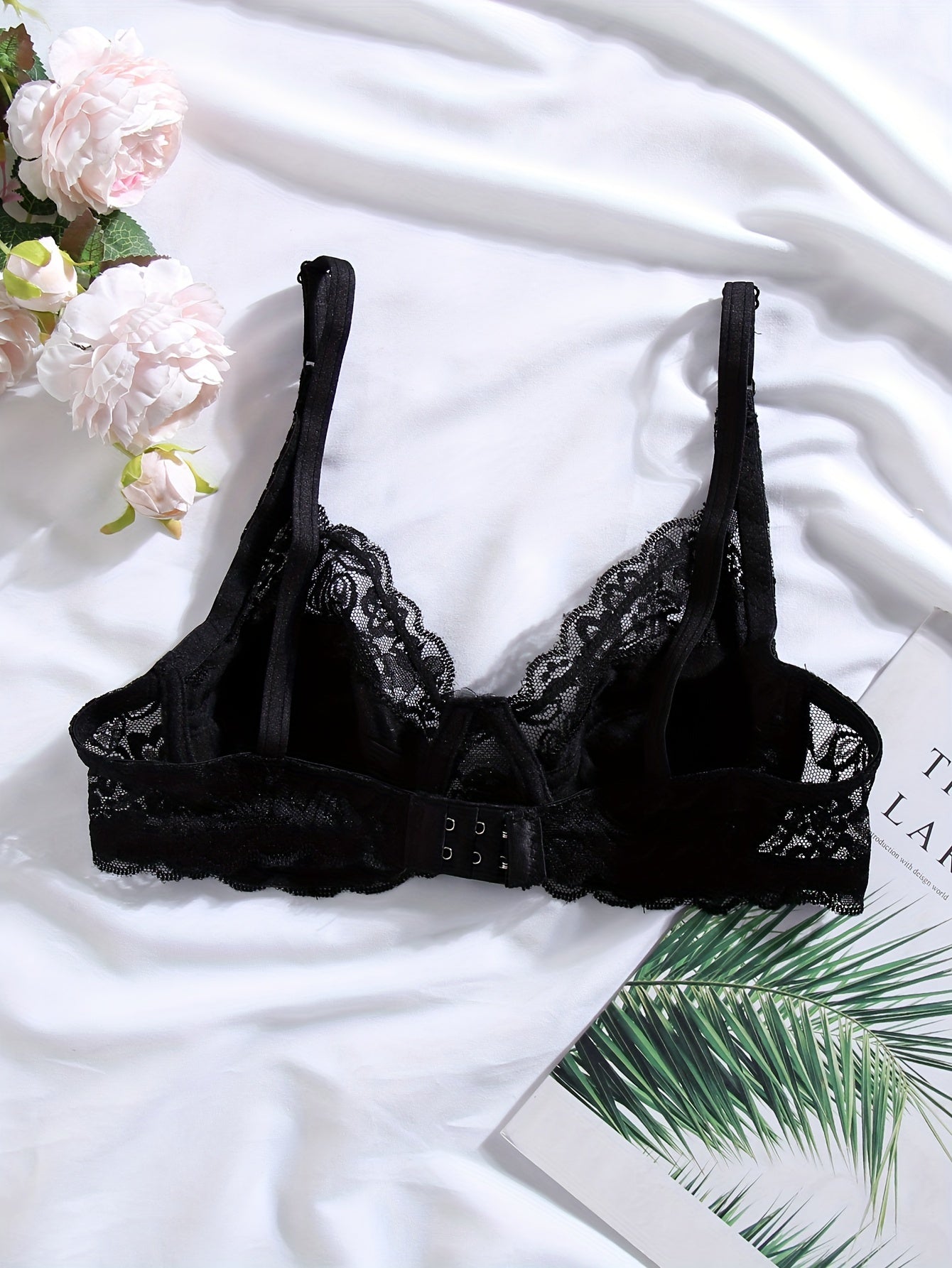 3-упаковка кружевных бюстгальтеров с эффектом пуш-ап для женщин, 70% спандекс, однотонные с бантиком, с косточками, без подкладки, женское белье