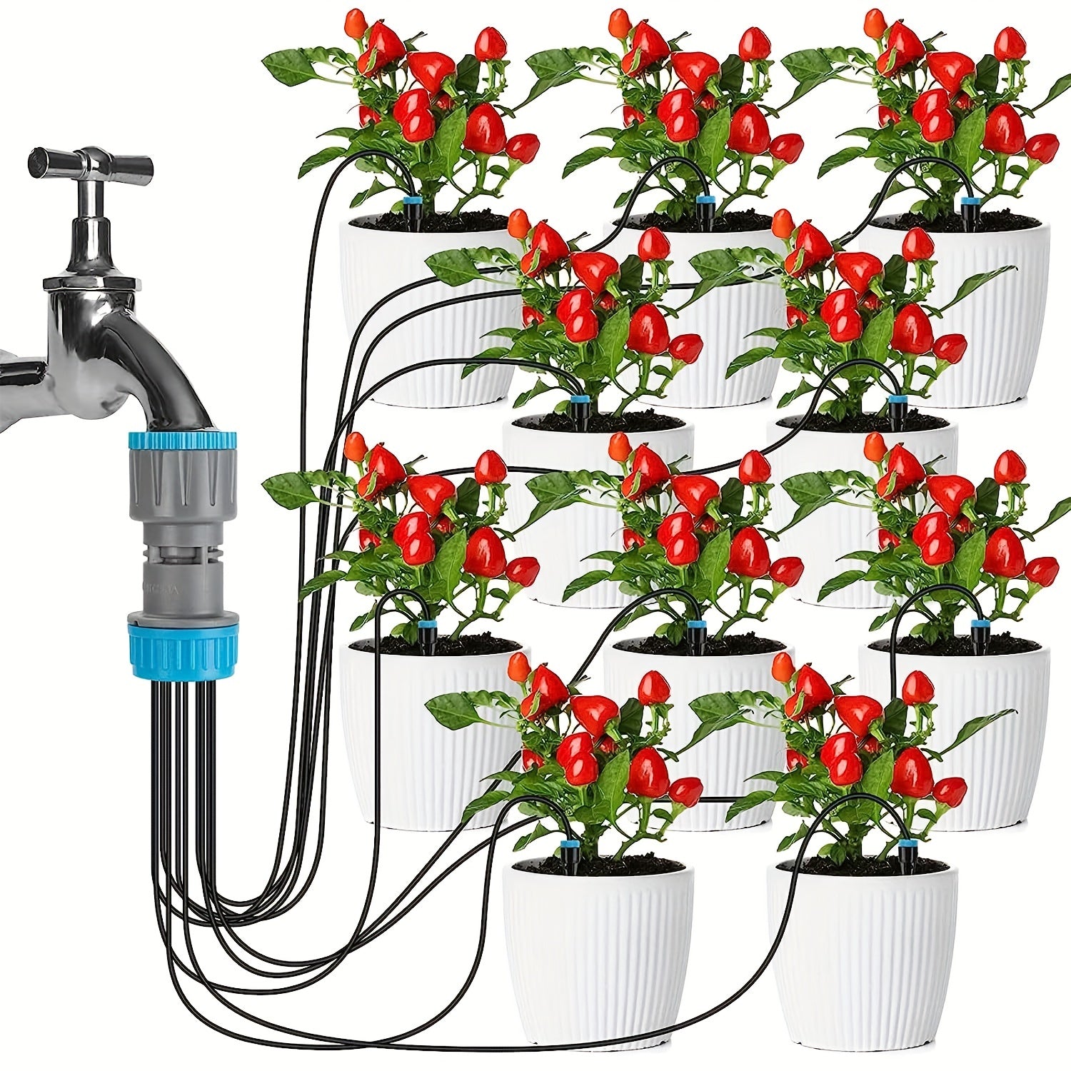 Automatic Garden Watering System Drip Irrigation Kit for Greenhouse Balcony