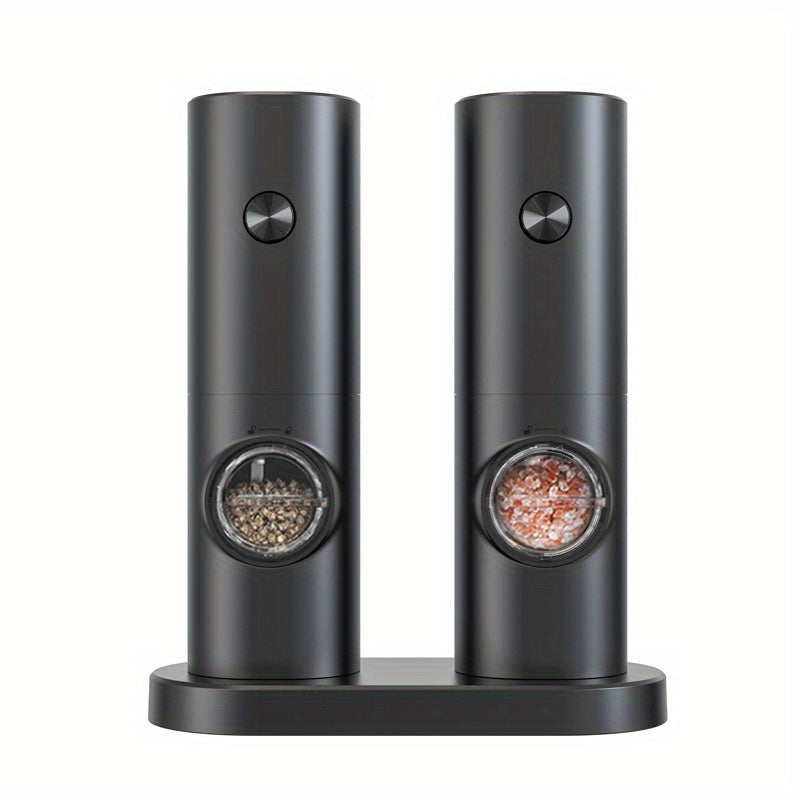 Electric Salt and Pepper Grinder Set Stainless Steel Battery Powered Adjustable