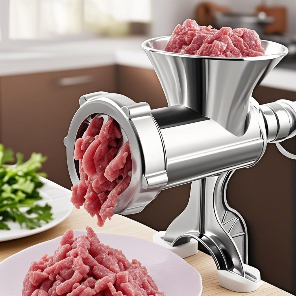 Stainless Steel qo'lda go'sht maydalagich go'sht, sabzavot va ziravorlar uchun