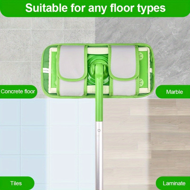 Set of 4 Microfiber Mop Pads for Deep Cleaning Compatible with Sweeper Reusable Dust Removal