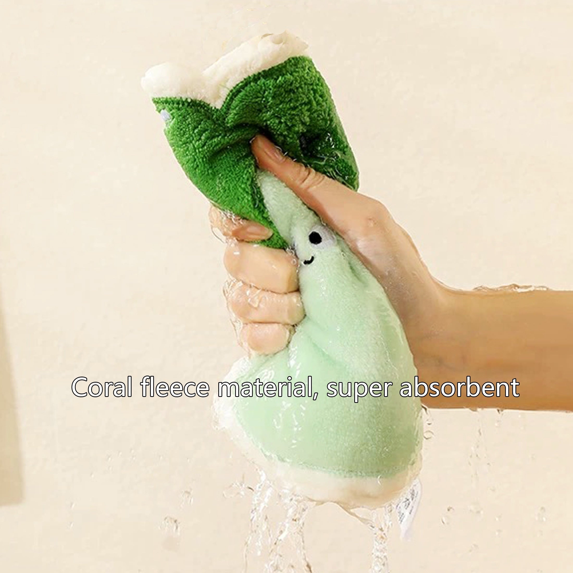 Coral Fleece Halloween Pumpkin Hand Towel Absorbent Kitchen Bathroom Decor