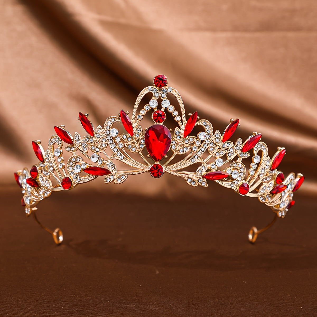 Women Crystal Tiara Crown Set Rhinestone Prom Headpiece for Brides and Events