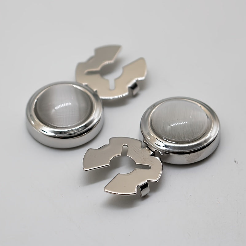 gemelos de plata unisex elegantes accesorios de moda para hombres y mujeres