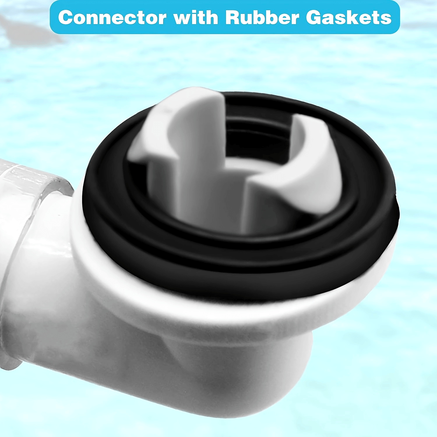 Universal Leak-Proof Air Conditioner Drain Kit with Rubber Gasket and Clamp