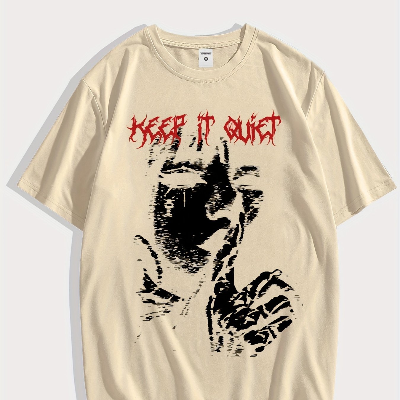 Men's Gothic Graphic T-Shirt Short Sleeve Crew Neck Polyester Streetwear for Spring Autumn