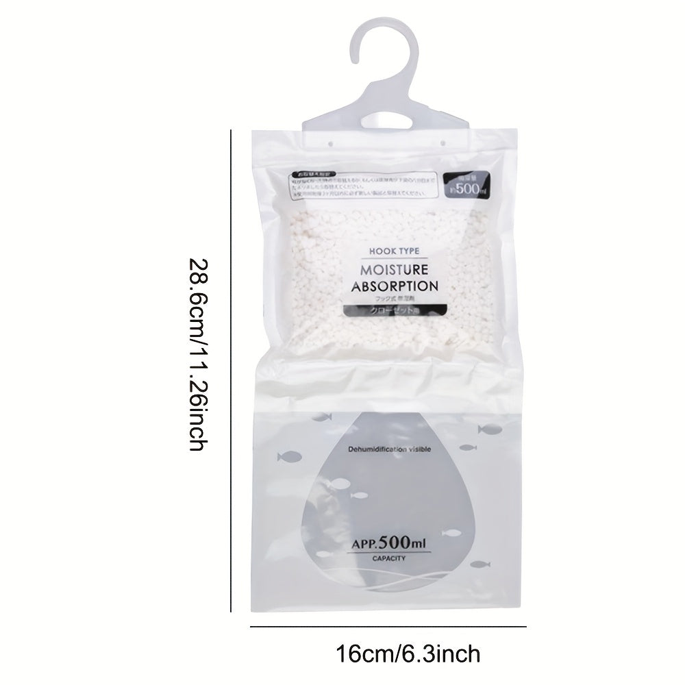 8PCS Hanging Dehumidifier Bags Large Capacity Moisture Absorbers for Closet Bathroom Basement