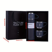 3 dona zanglamas po'latdan yasalgan izolyatsiyalangan stakanlar to'plami, 500ml/16.9oz, issiq va sovuq ichimliklar uchun, ochiq havoda foydalanish uchun qulay.