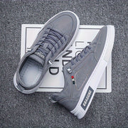 Men's Low Top Skate Shoes Elastic Laces Casual Outdoor Sneakers