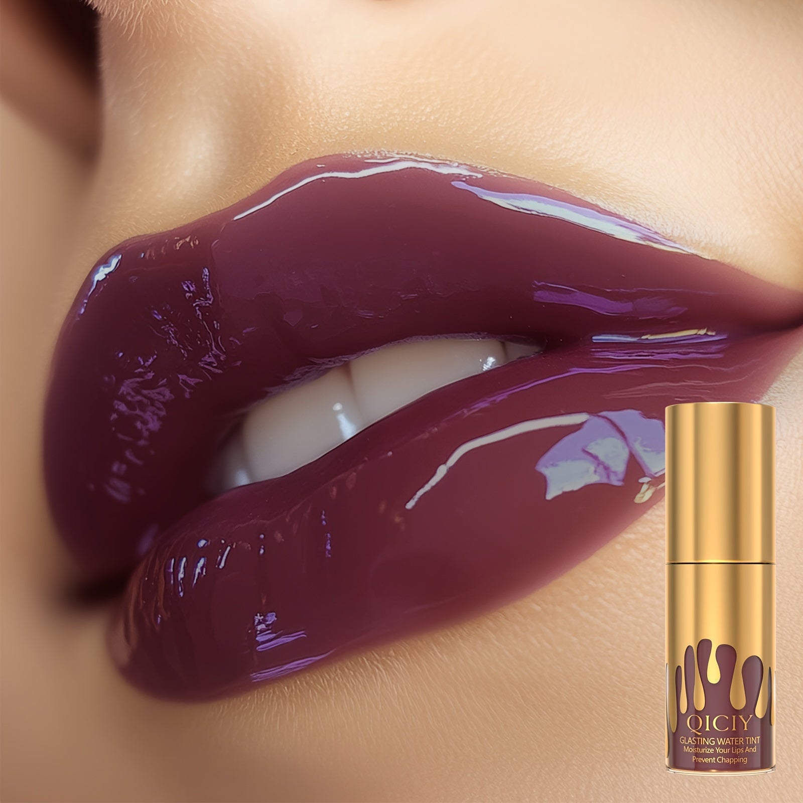 Women's Lip Gloss Lipstick Lip Mask Moisturizing Long-Lasting Non-Stick