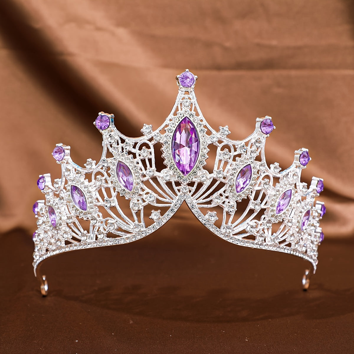 Girls Rhinestone Crown Headband for Weddings and Parties Elegant Hair Accessory