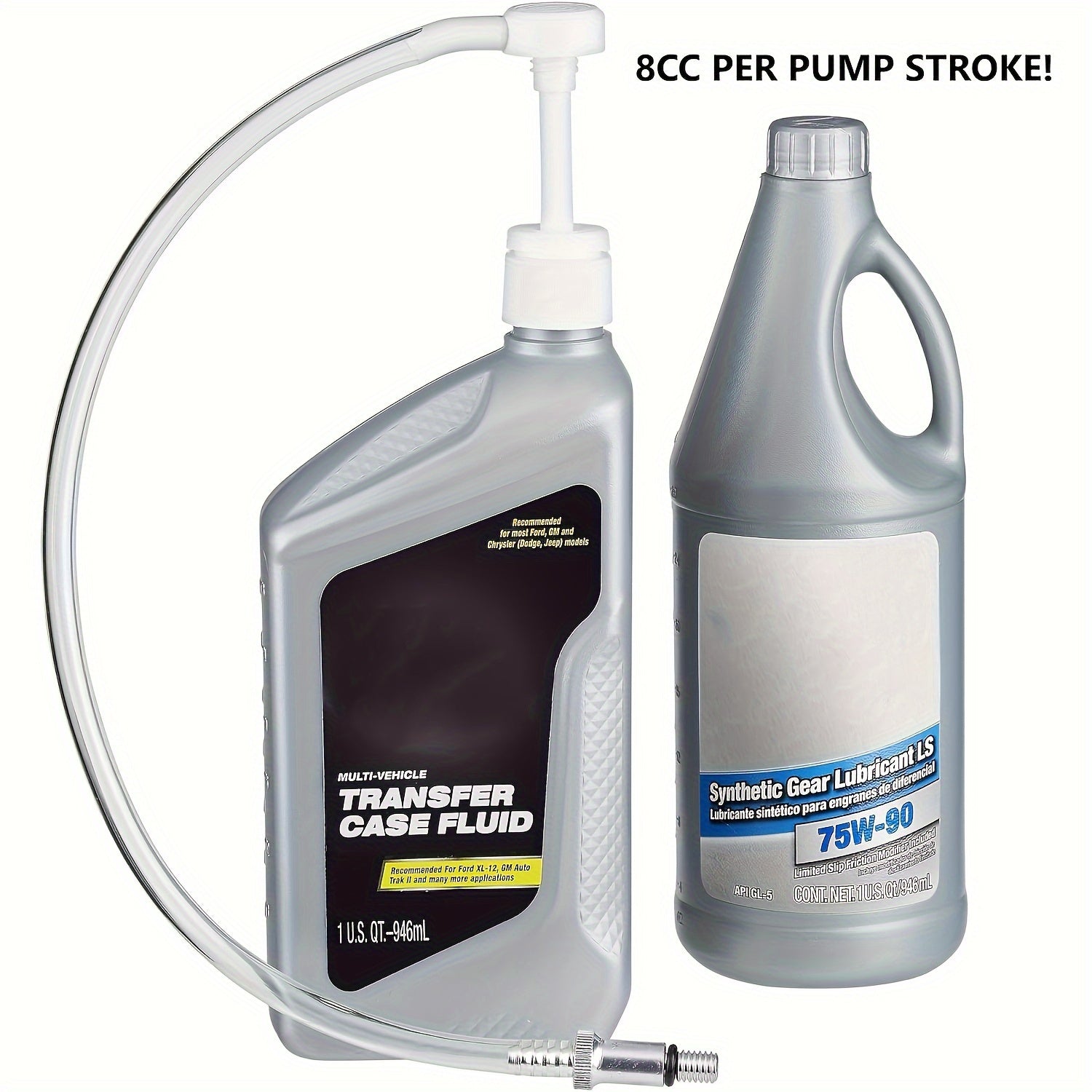 Marin uskunalari yog'ini o'tkazish nasosi, tashqi motorlar uchun, moslashuvchan shlang va burilish bilan