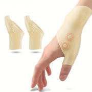 Unisex Silicone Wrist and Thumb Support Gloves Waterproof Adjustable Straps