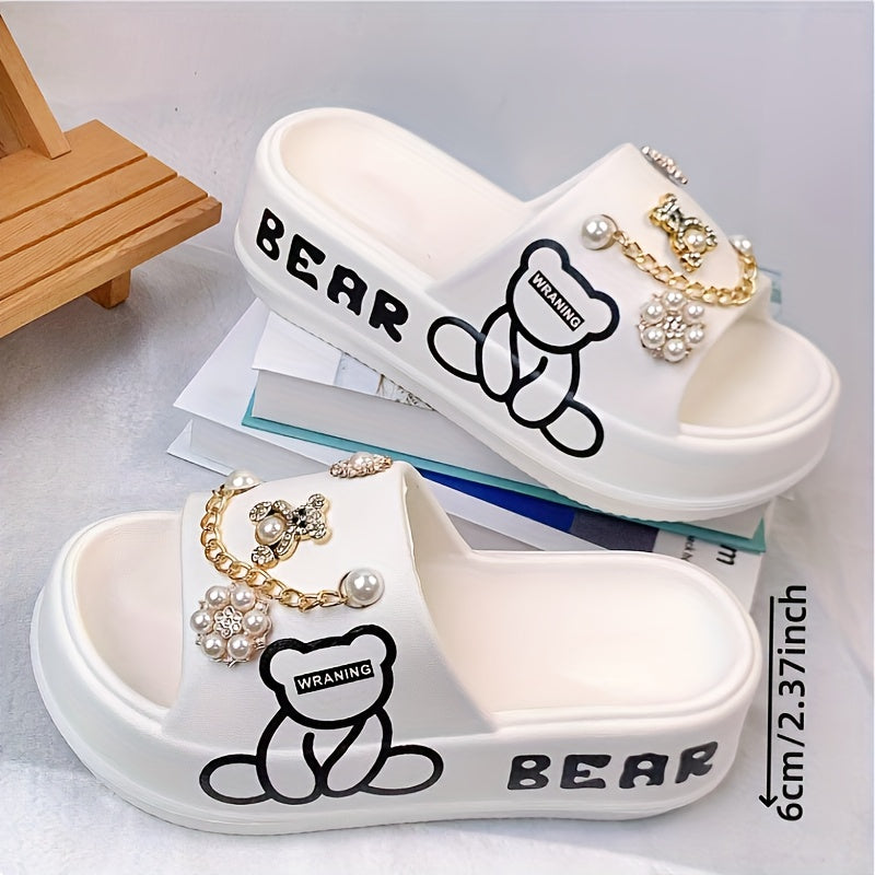 Women's EVA Slide Sandals Open Toe Beach Shoes Durable Comfort