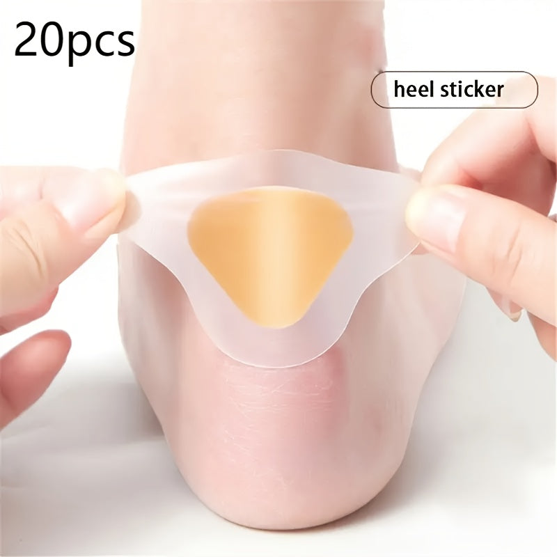 10pcs Gel Heel Protectors Adhesive Foot Pads for Comfort Support