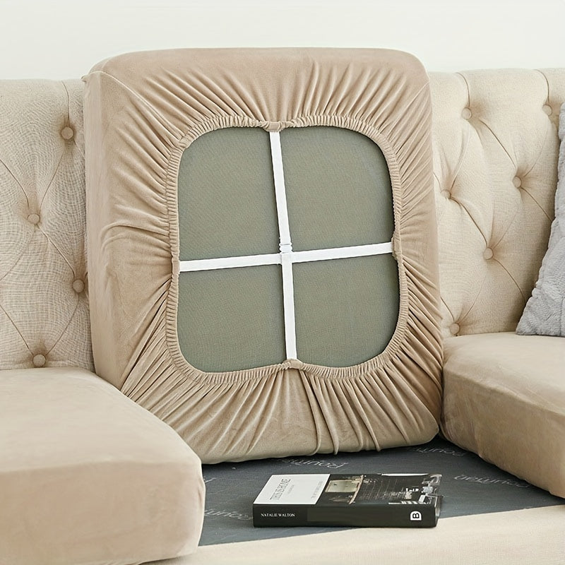 White Elastic Sheet Holder for Sofa Cushions and Mattresses Non-Slip Bed Strap