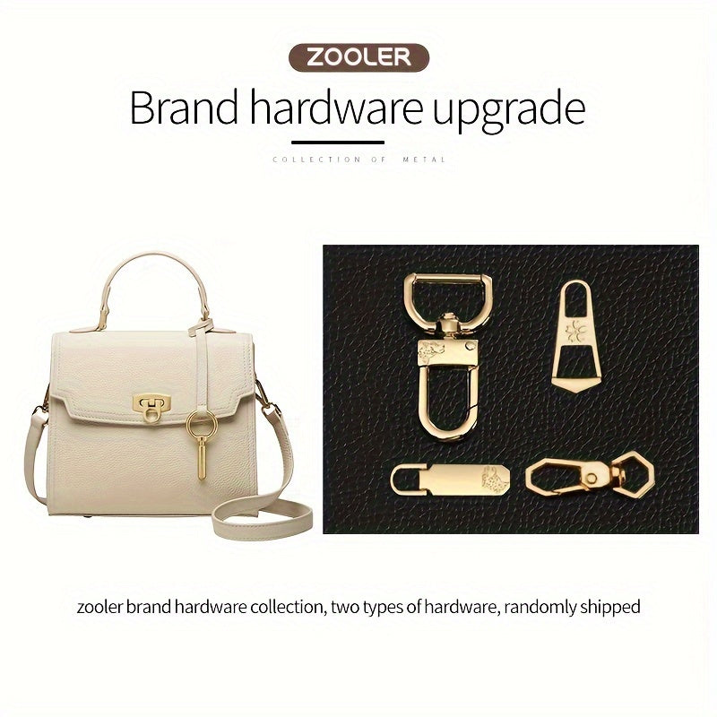 Bolso bandolera de cuero genuino para mujer, bolso pequeño elegante acolchado con correa ajustable