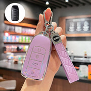 Universal TPU Key Fob Cover with Keychain for Cars Protective Case