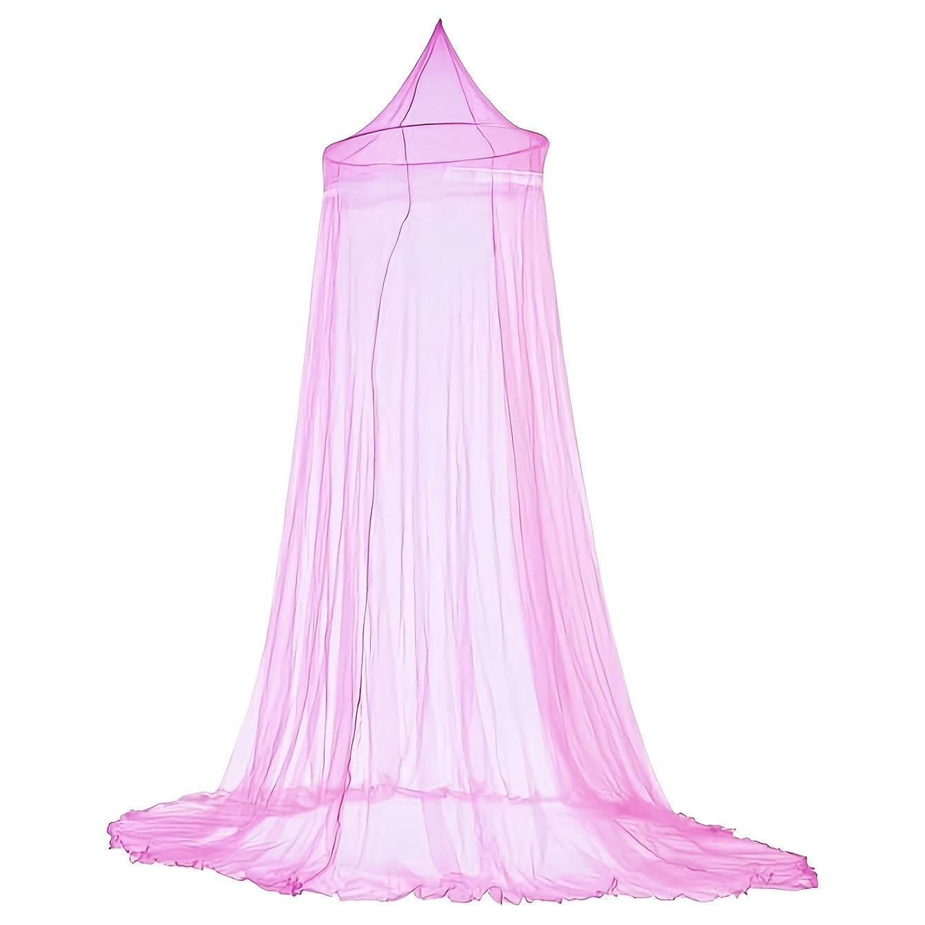 Round Dome Bed Canopy Princess Style Woven Polyester Fits Twin to King Size