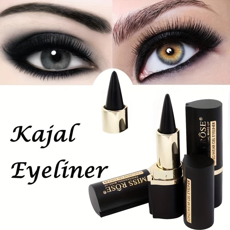 Women's Waterproof Matte Smudge-Proof Black Eyeliner Balm