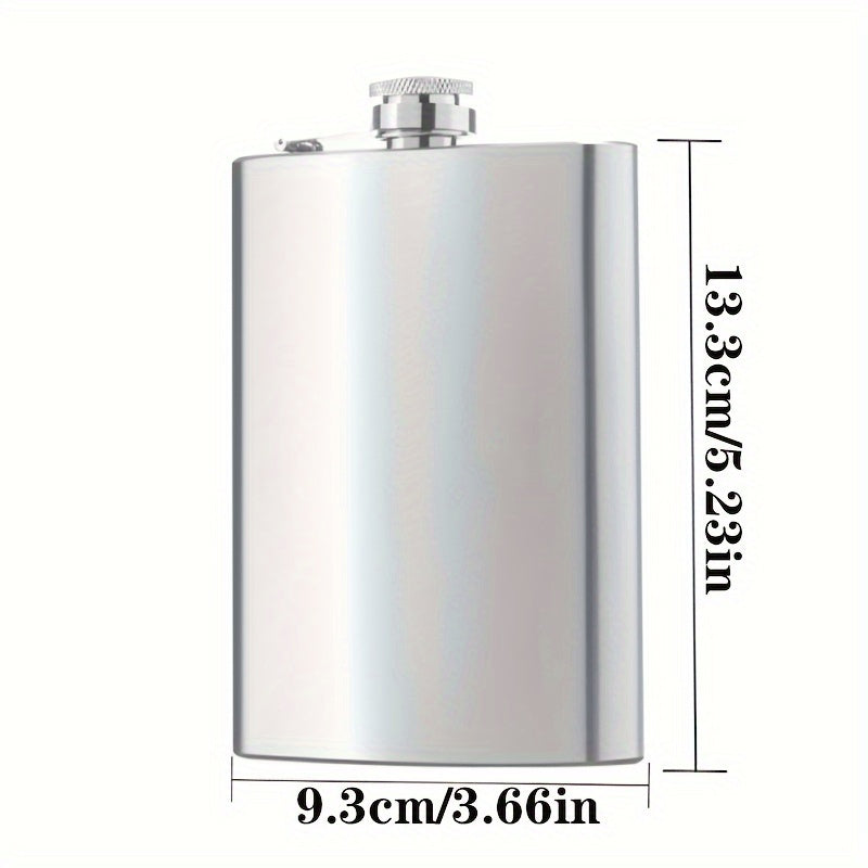 Stainless Steel Flask for Wine Whiskey Vodka Gift for Holidays or Father's Day