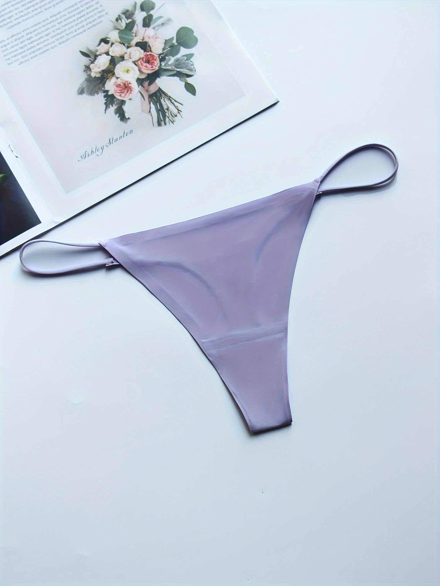 7 juft ayollar uchun past belbog'li thong kamarlar, to'liq rang, yumshoq va qulay ichki kiyimlar