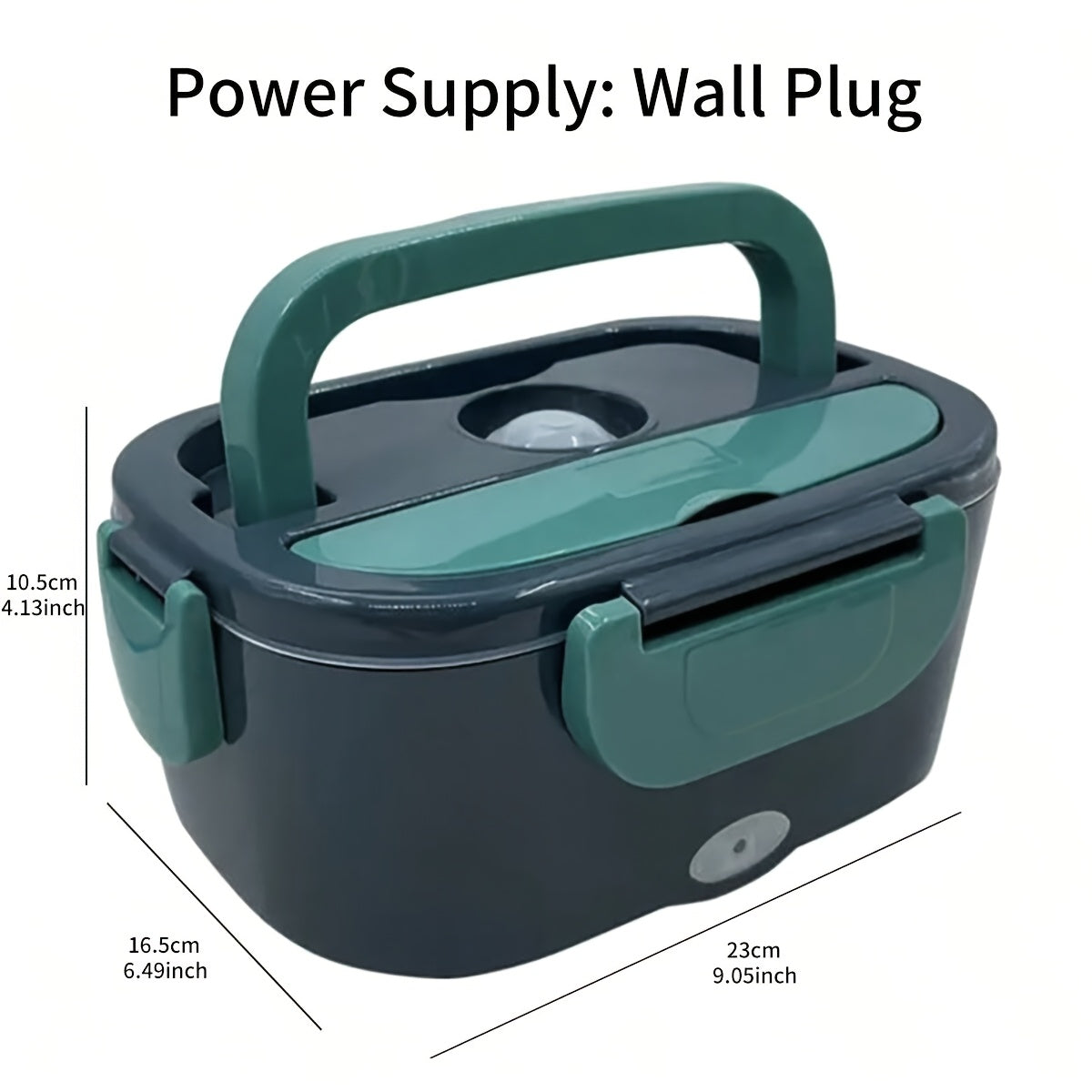 Electric Lunch Box Food Warmer Set 1.5L Portable Travel Car Home Leak Proof Stainless Steel