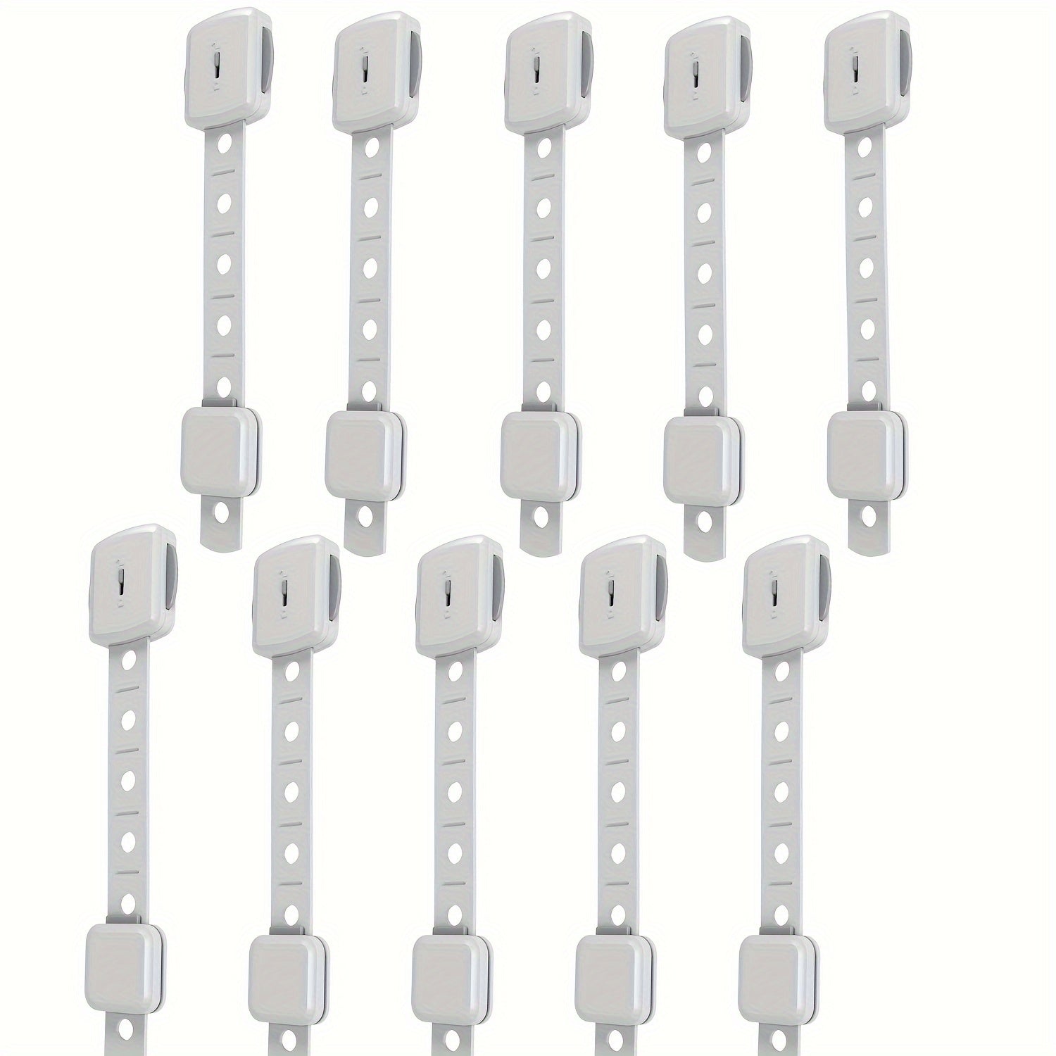 Multifunctional Safety Locks Set of 4 6 8 or 10 No Drilling Adjustable for Cabinets Drawers Refrigerator Dishwasher Toilet