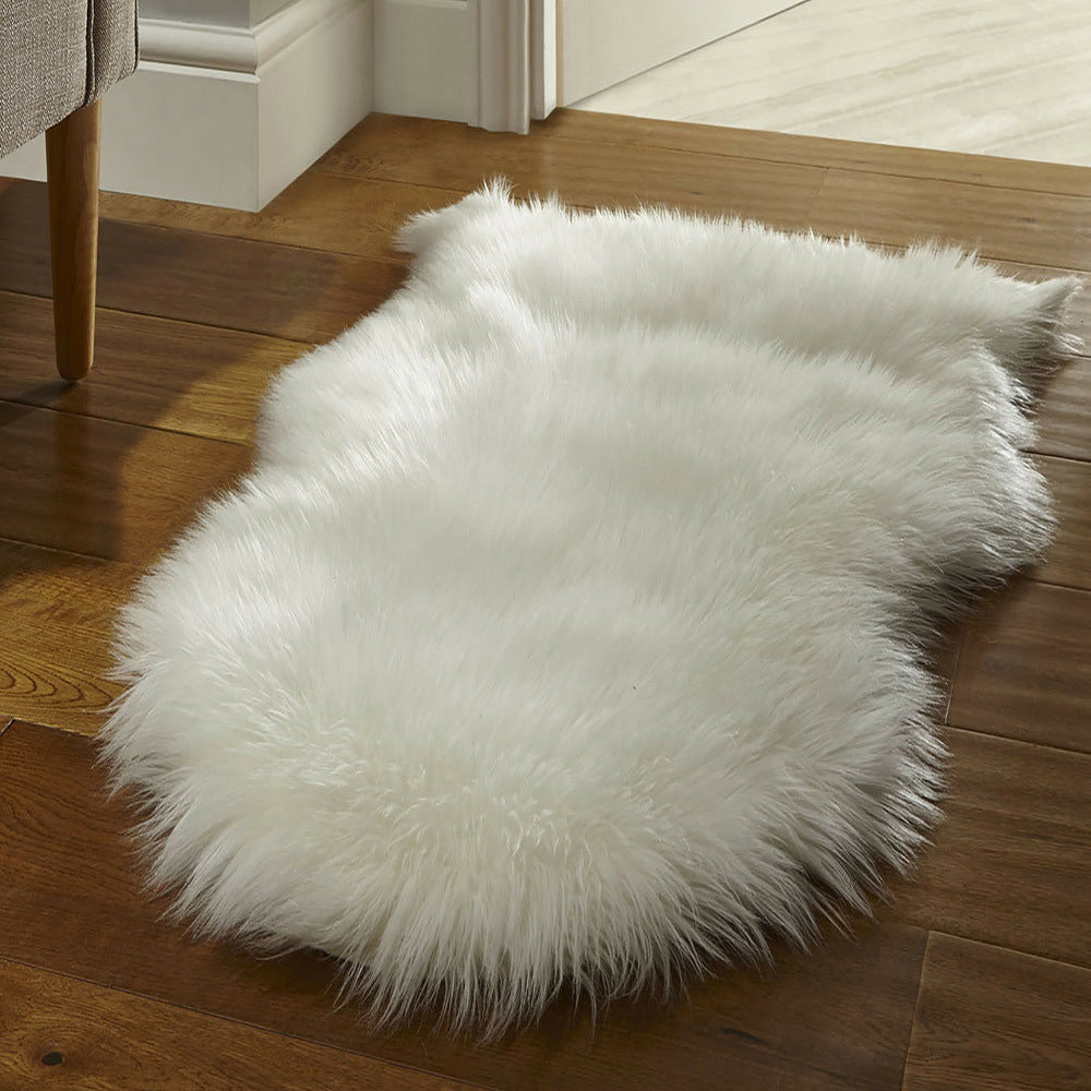 Black Shag Area Rug Luxuriously Soft Polyester-Acrylic Hand Washable Floor Decor