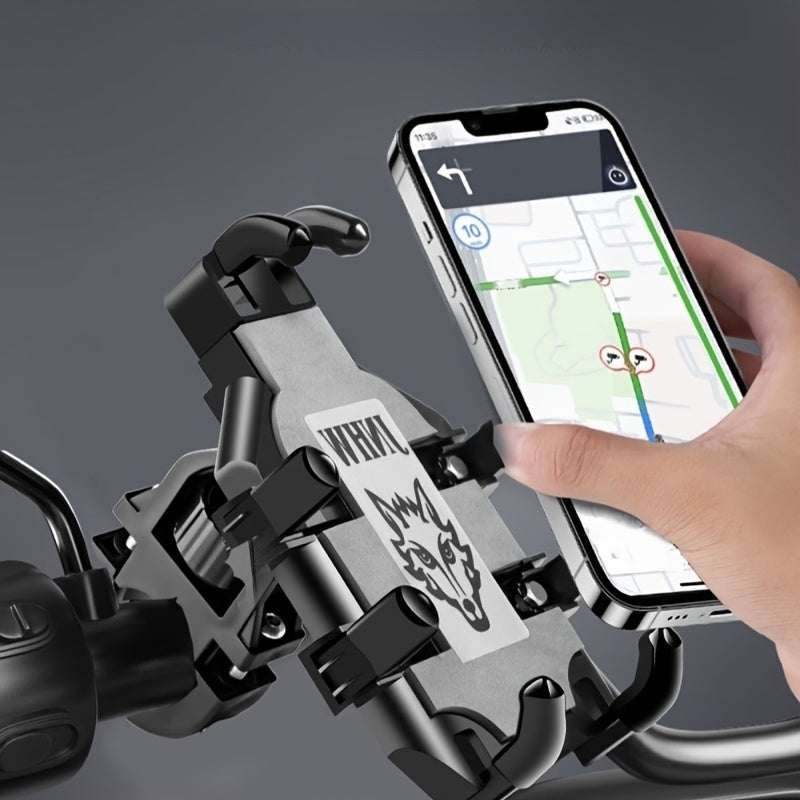 Motorcycle Phone Holder Shockproof Bicycle Mount Rotatable Vehicle Phone Carrier