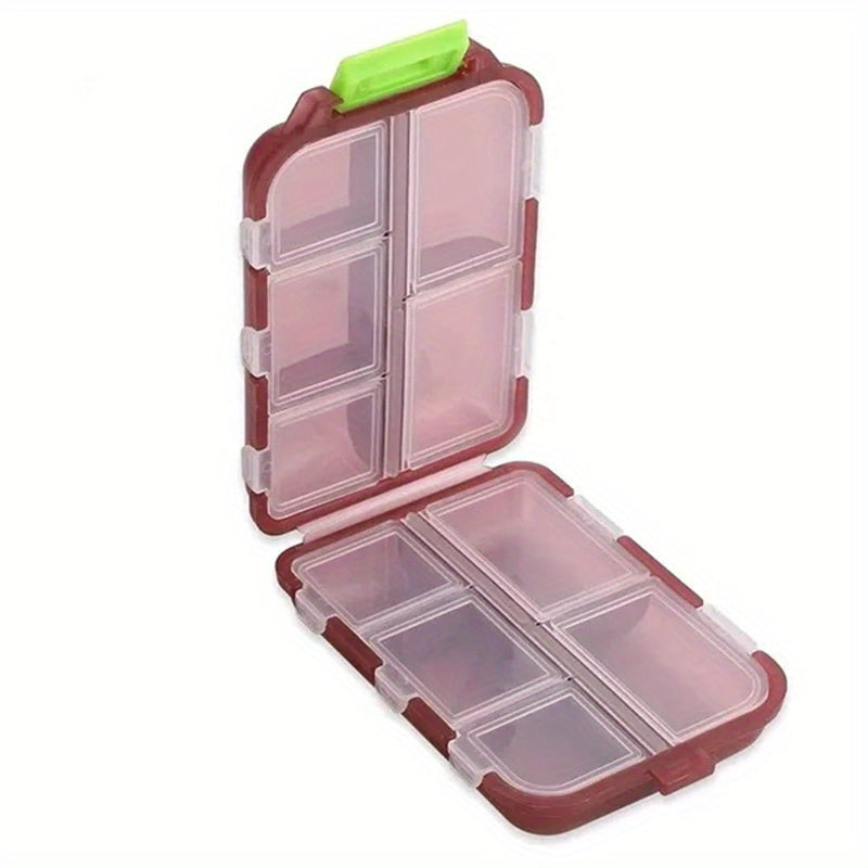 Portable Small Weekly Pill Organizer for Travel Medicine Box Compartments