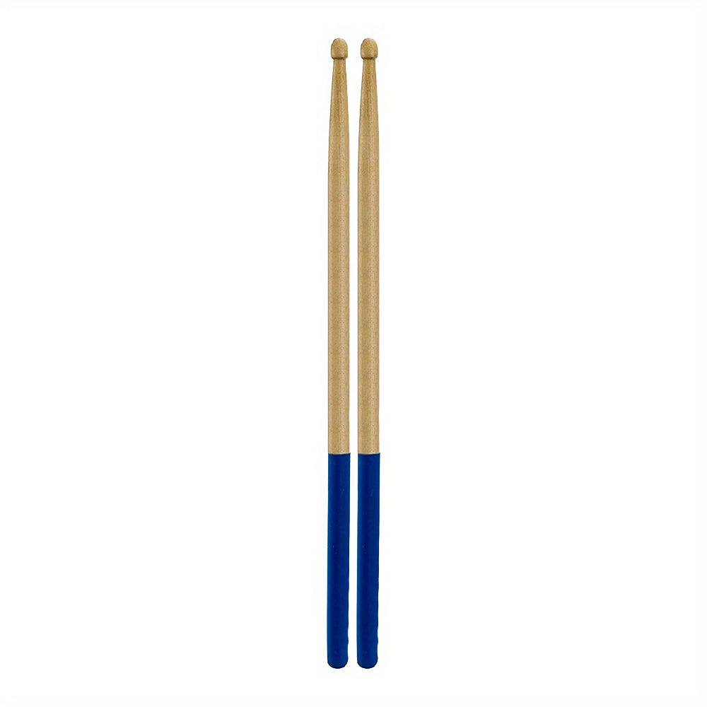 Maple Drumsticks with Non-Slip Rubber Handle for Beginners in 5 Colors