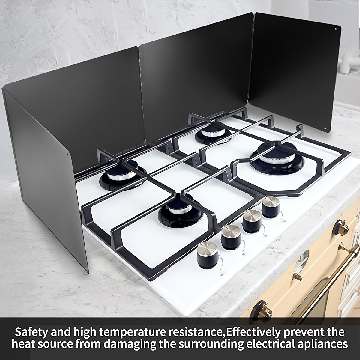 Stainless Steel Foldable Splatter Guard for Stove Top and Frying Pan
