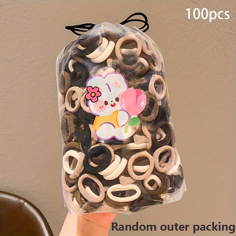 Kids Girls Hair Bands 100/200 Elastic Fabric Scrunchies Cute Gift Accessories