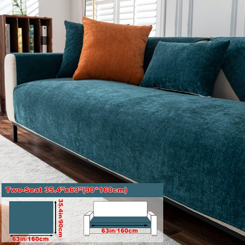 Chenille Sofa Cover for 1-4 Seater All-Season Pet-Friendly Non-Slip Machine Washable
