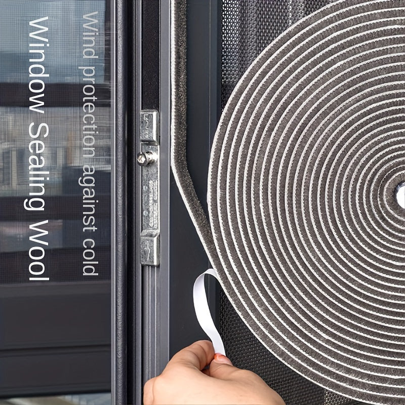 Self-Adhesive Sealing Strip for Doors and Windows 5m Waterproof Windproof Soundproof Plastic