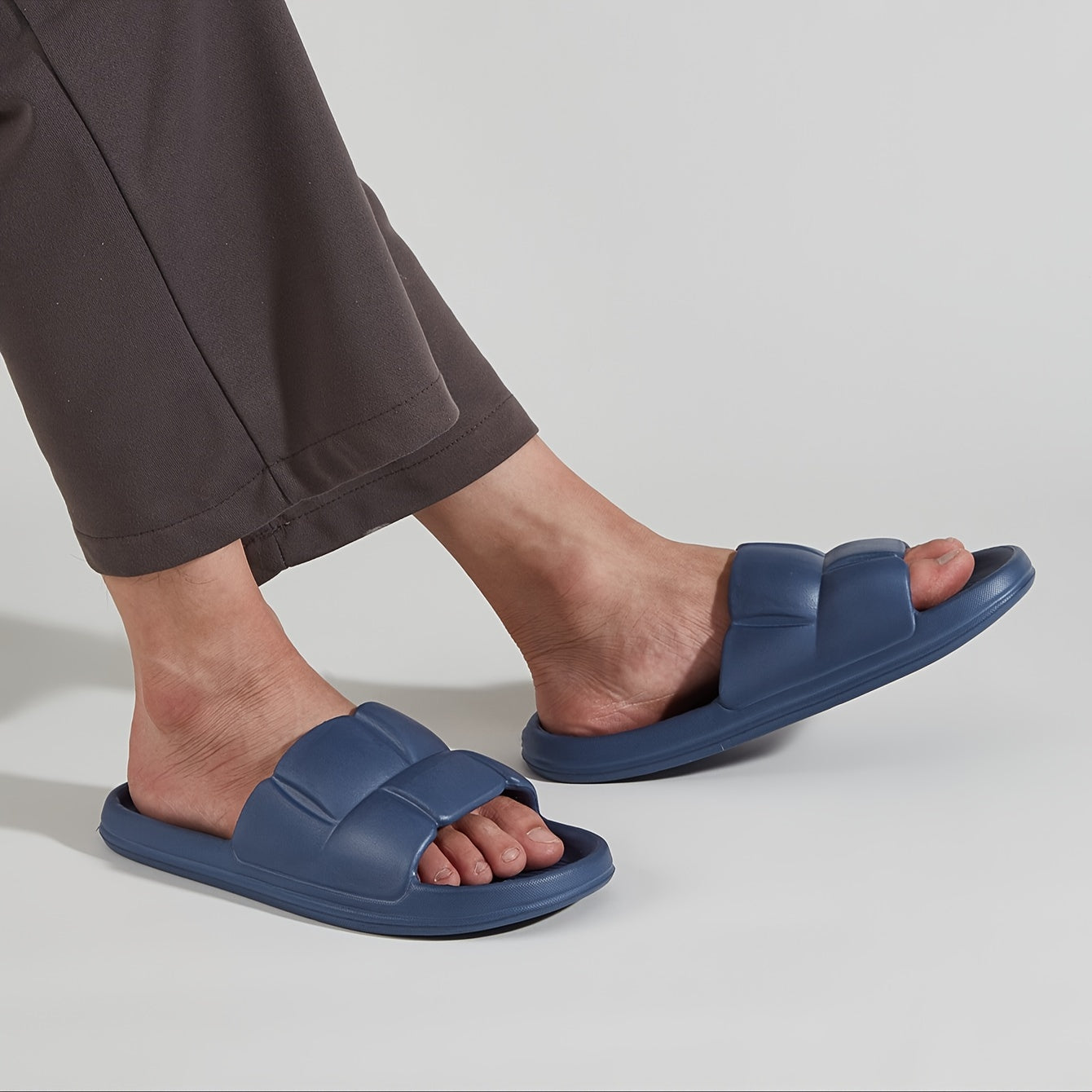 Men's EVA Slides Non-Slip Odor-Resistant Indoor Shower Casual Footwear