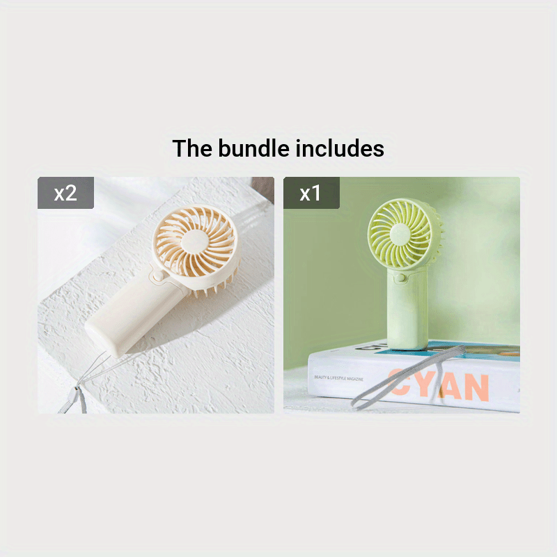 Mini Handheld Fan Battery Operated Portable Personal Cooling for Office Travel Camping