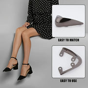 Women's Metallic Shoe Heel Tip Protector Heavy Duty Scratch Impact Resistant