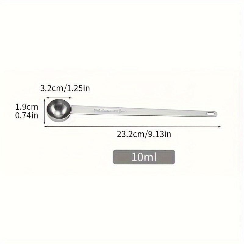 304 Stainless Steel Coffee Spoons Long Handle for Ground Coffee and Milk