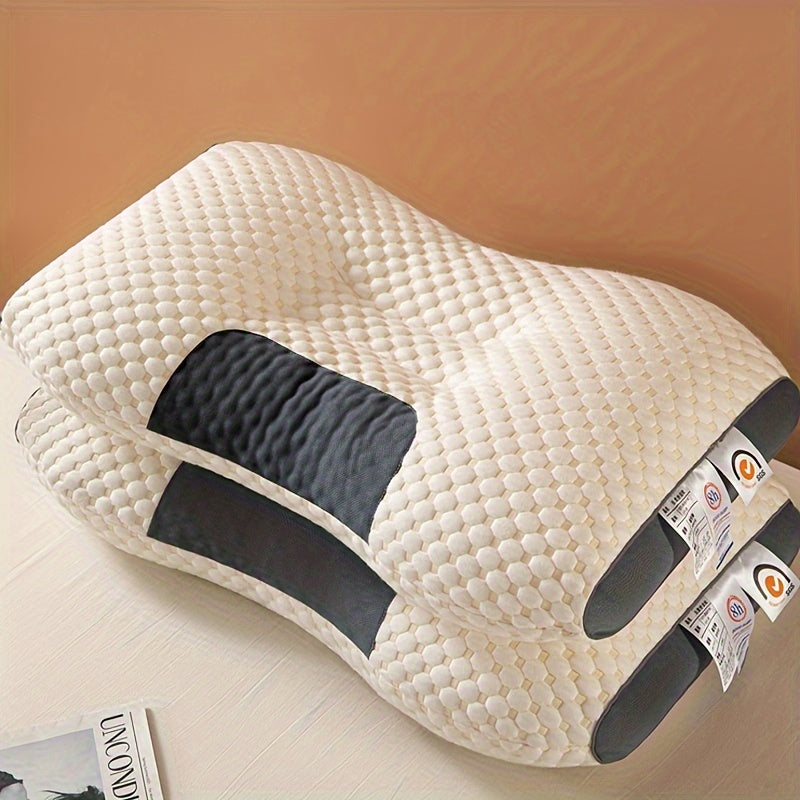 Ergonomic Neck Support Pillow Breathable Reversible Washable for Deep Sleep
