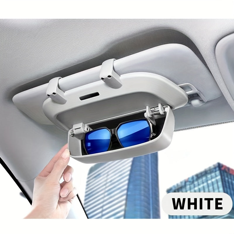 Universal avtomobil quyosh nuri visorining quyoshdan saqlovchi shisha qutisi saqlash va klip bilan