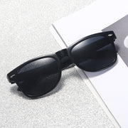 Men's Outdoor Retro Polarized Sunglasses Black 1 Pair