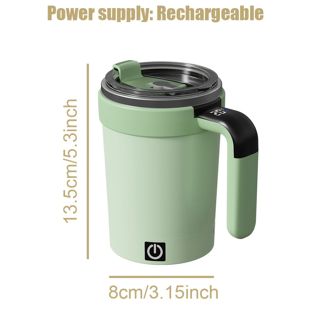 Automatic Magnetic Stirring Coffee Cup With Temperature Measurement Portable Electric Mug