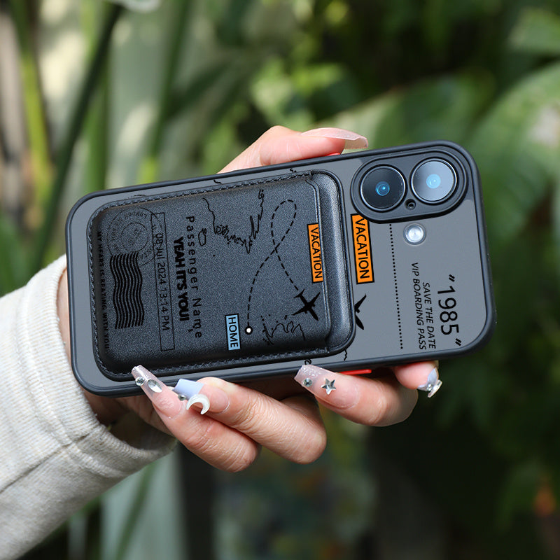 Роскошный набор чехлов для телефонов с аэрокосмическим дизайном для iPhone 11 Pro Max с магнитным зажимом для карт