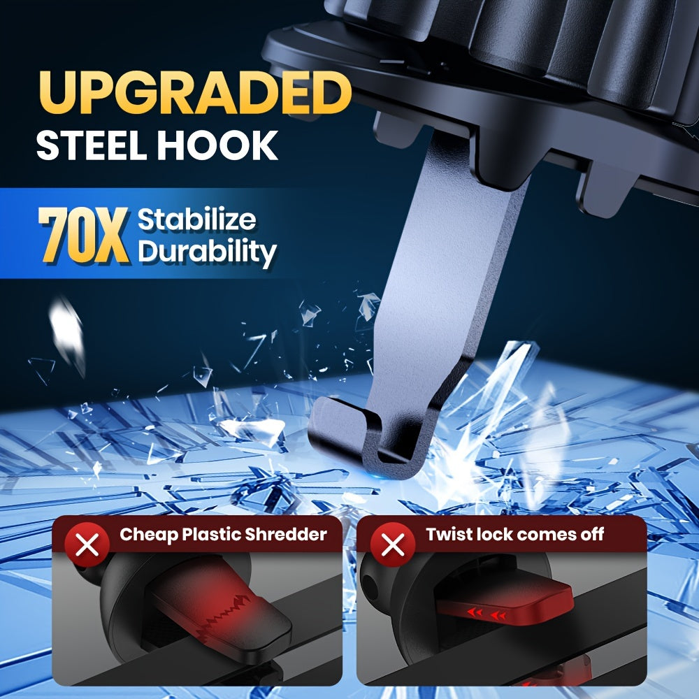 Magnetic Car Phone Mount Holder Strong Metal Hook Vent Mount for Phone