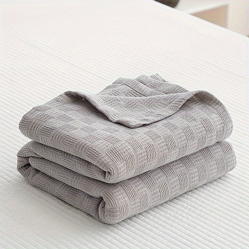 Cotton Blanket Soft Warm All-Season for Sofa, Office, Camping