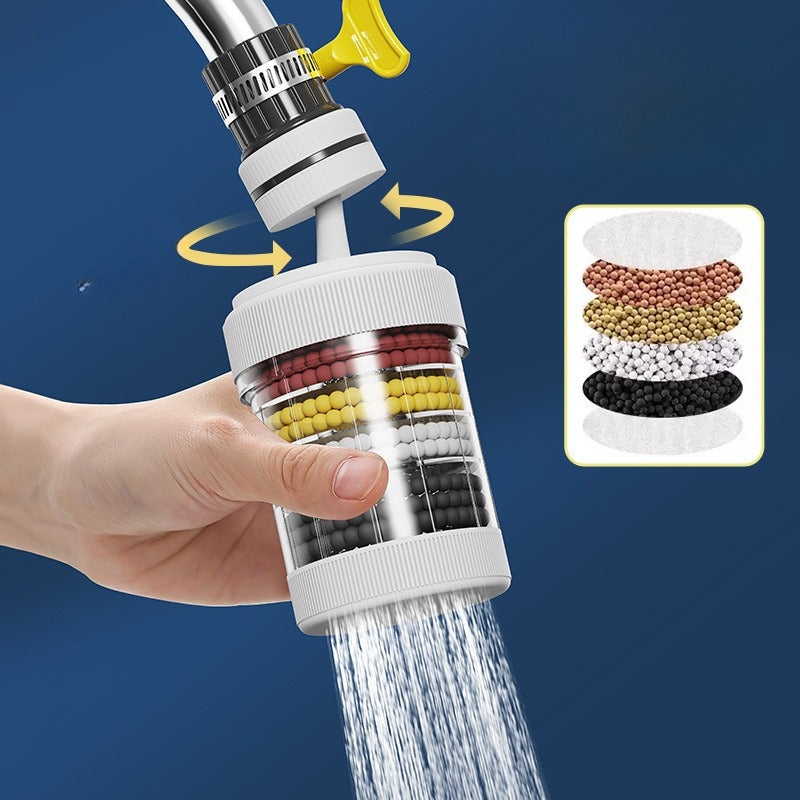 Faucet Aerator 360 Degree Rotation with 10 Pack Filter Splash Proof Kitchen Water Purifier Valve