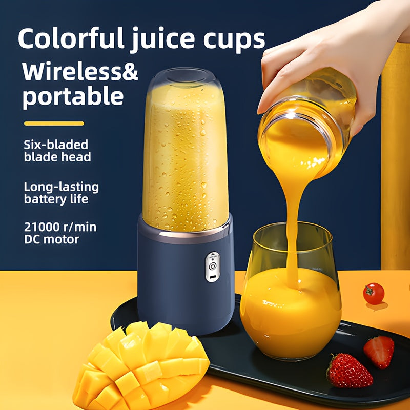 Portable USB Rechargeable Blender for Smoothies and Purees 2-Cup Capacity